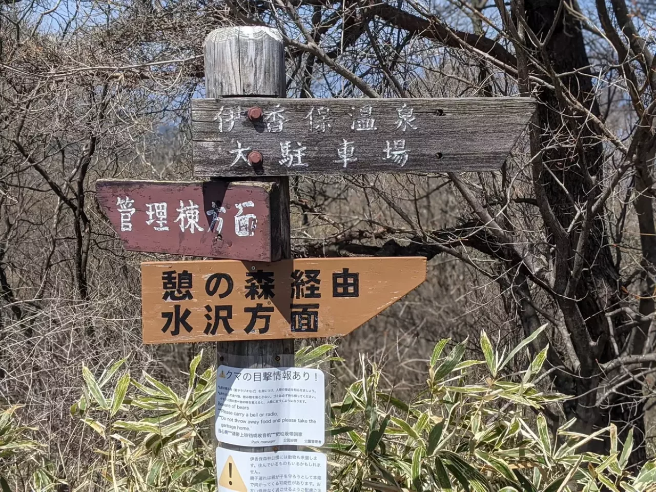 水沢山の下山ルート