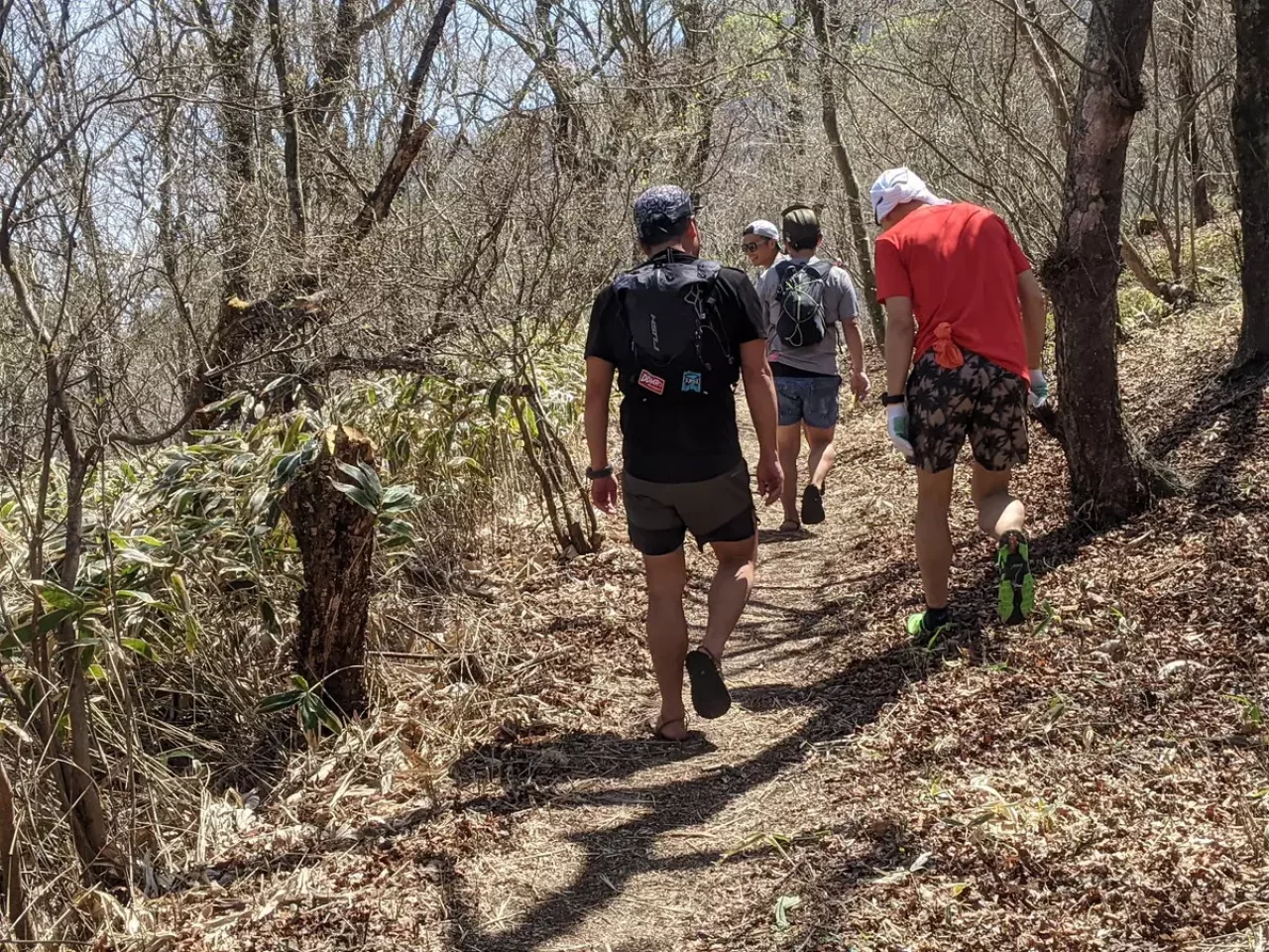 水沢山の下山ルート