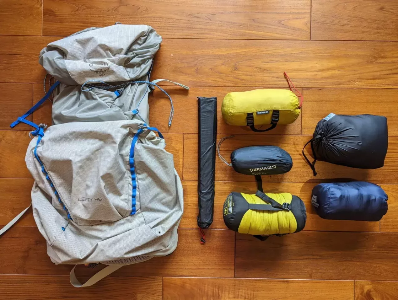 テント泊で追加される装備重量