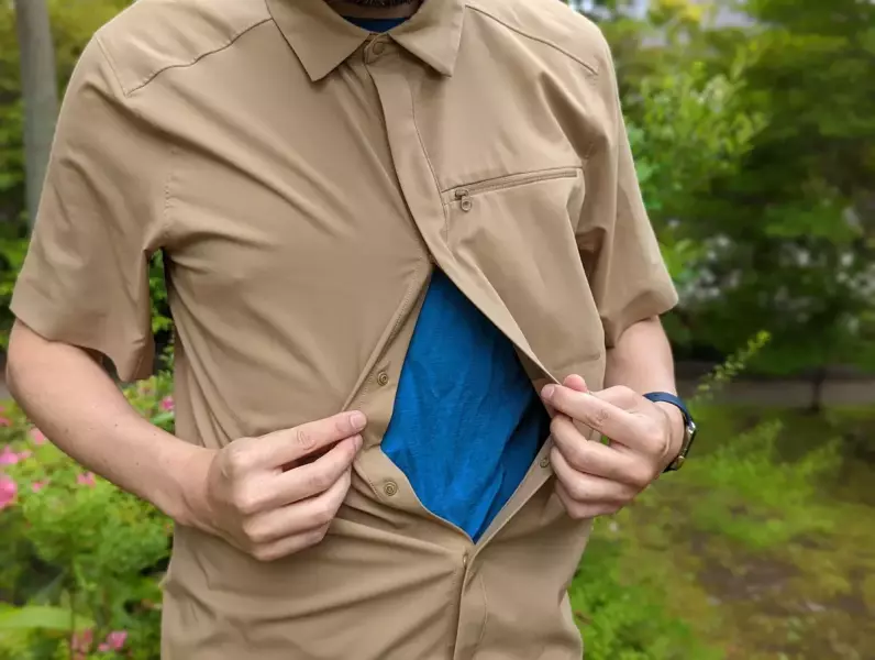 アークテリクス スカイラインシャツ スナップボタン仕様