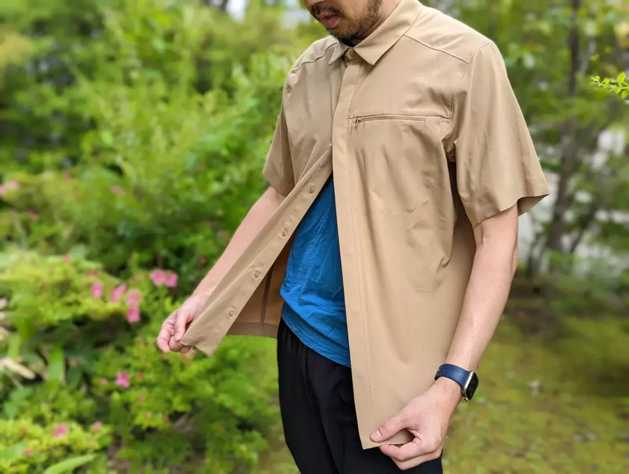 アークテリクス スカイラインシャツ 優れた通気性と速乾性