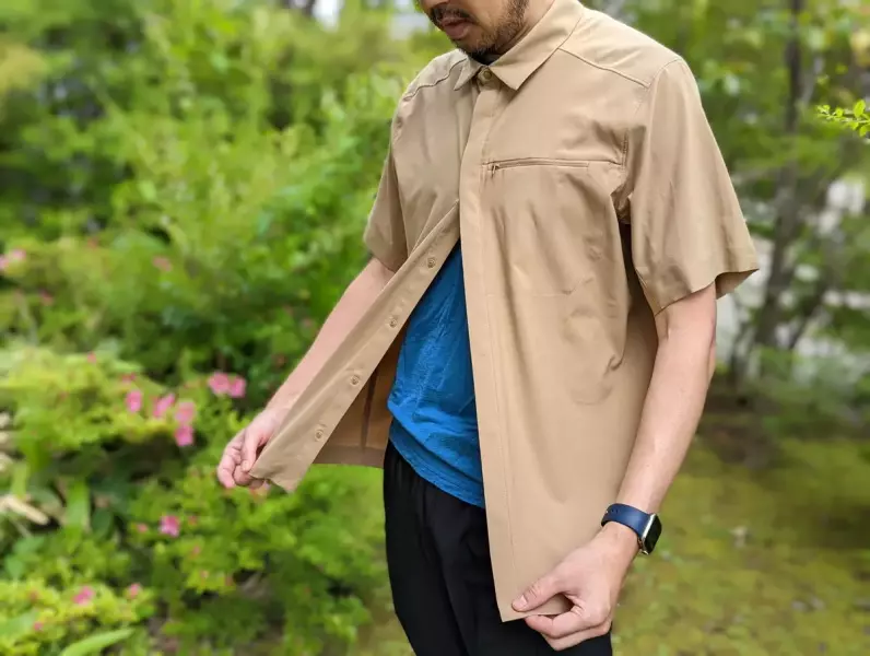 アークテリクス スカイラインシャツ 優れた通気性と速乾性