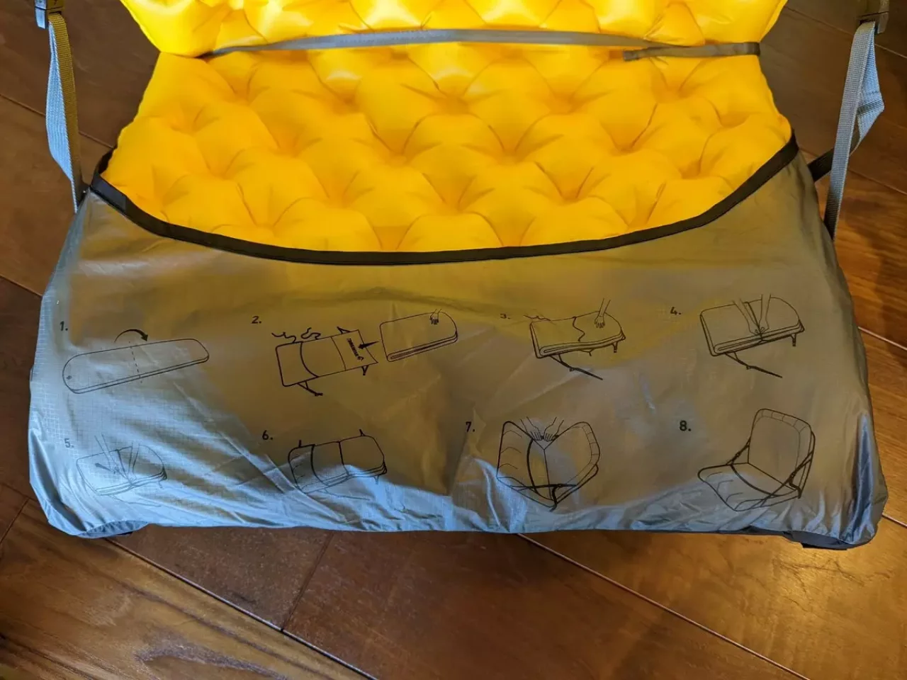 セッティング方法はエアチェアにプリント