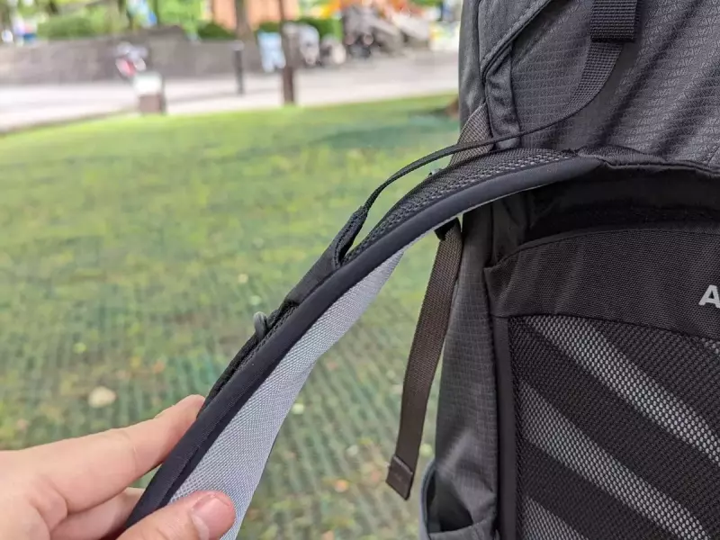 ザックのフィッティングの快適性とフィット感