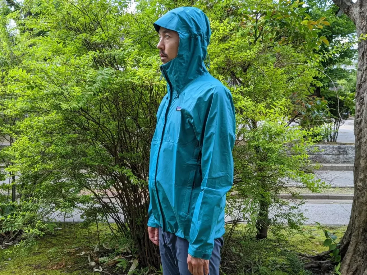 北アルプスに持ち歩くレインウェア