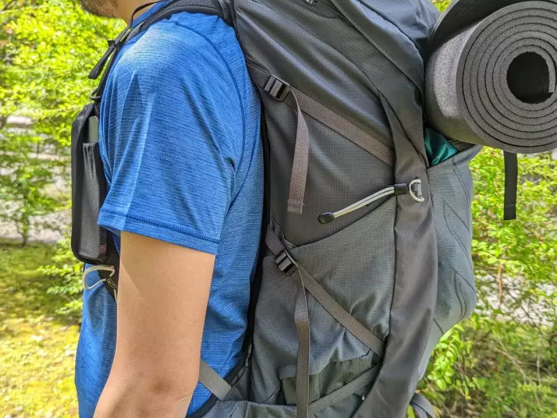 通気性がよく、優れた背負い心地に驚く