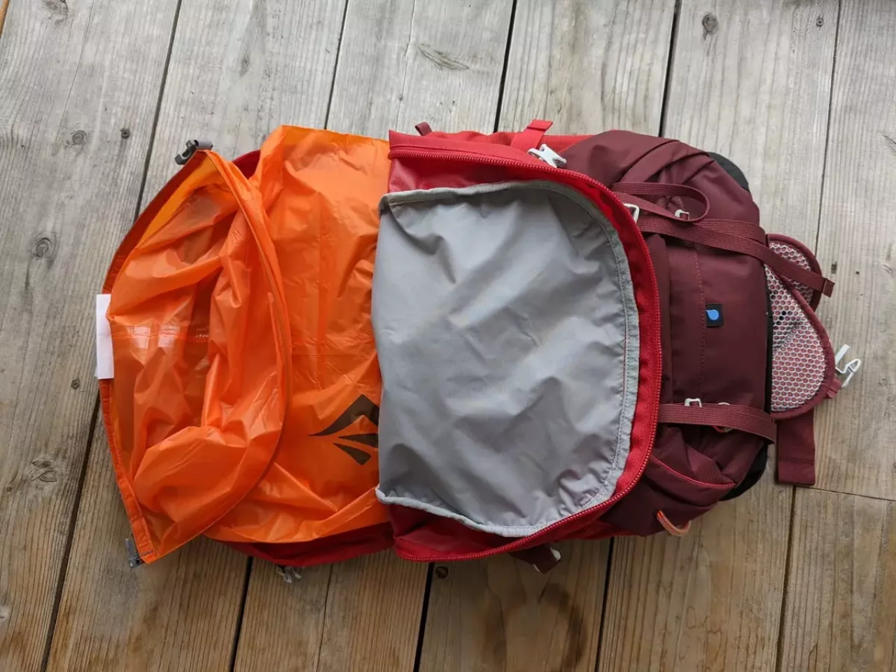 35L-ザックのインナー用防水バッグに便利なドライバッグ