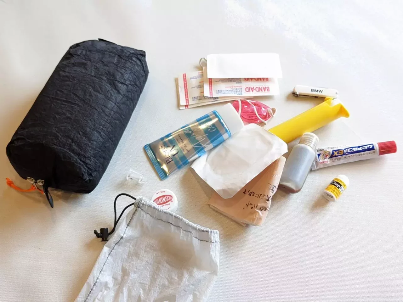 ファーストエイドは、すぐに使いたいものとそうでないものとで分けている