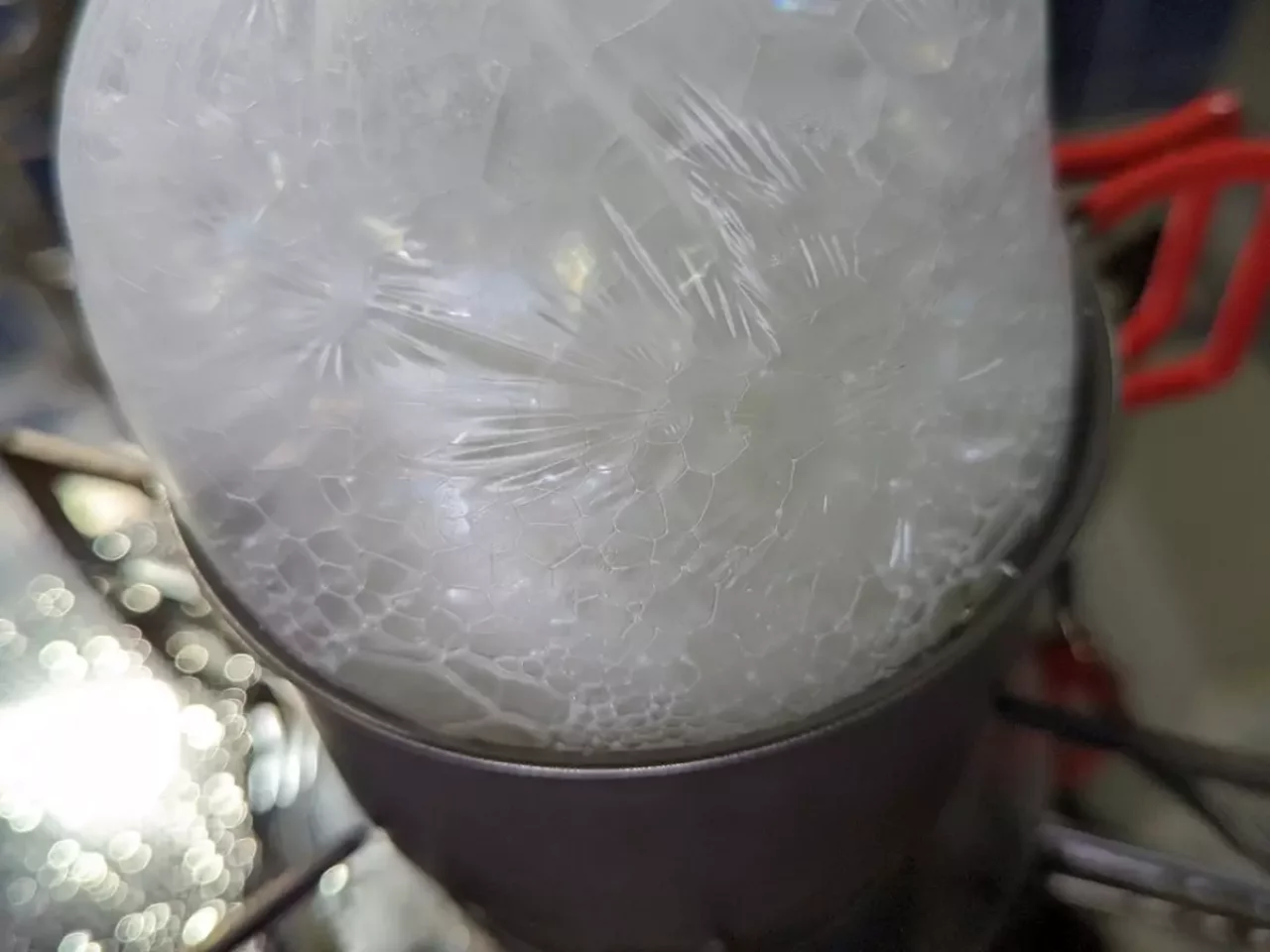 ステップ4:アイラップの中がグツグツしてきたらもうすぐ完成