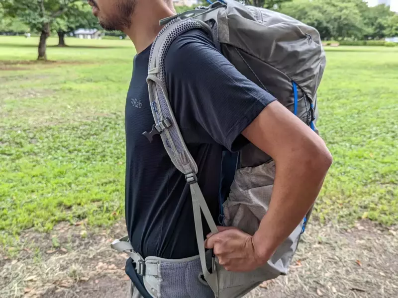 ザックのフィッティング確認 登山を開始する前の準備