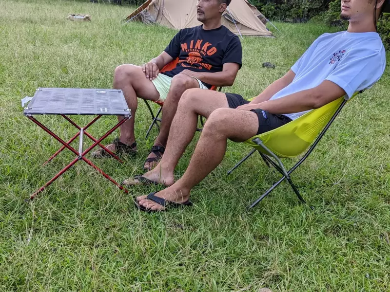 キャンプテーブルのサイズ感