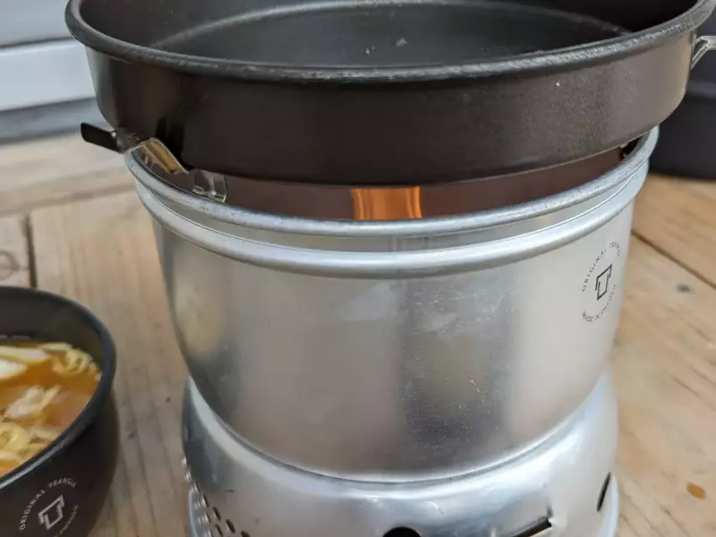 ストームクッカーS・ノンスティックので2人分のラーメンを作ってみた