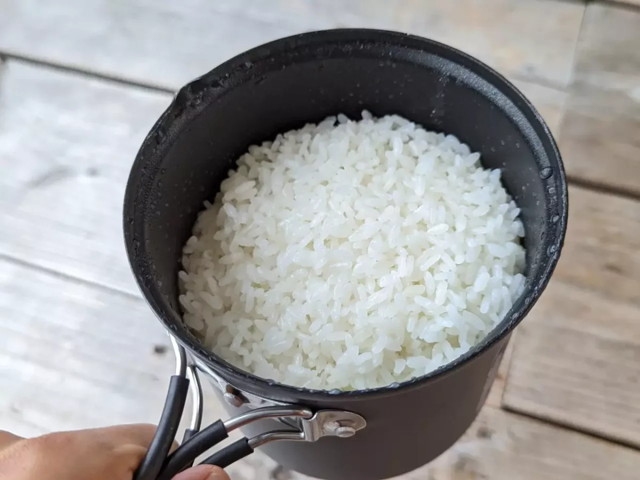 アルミ製クッカーなので熱伝導率が高い