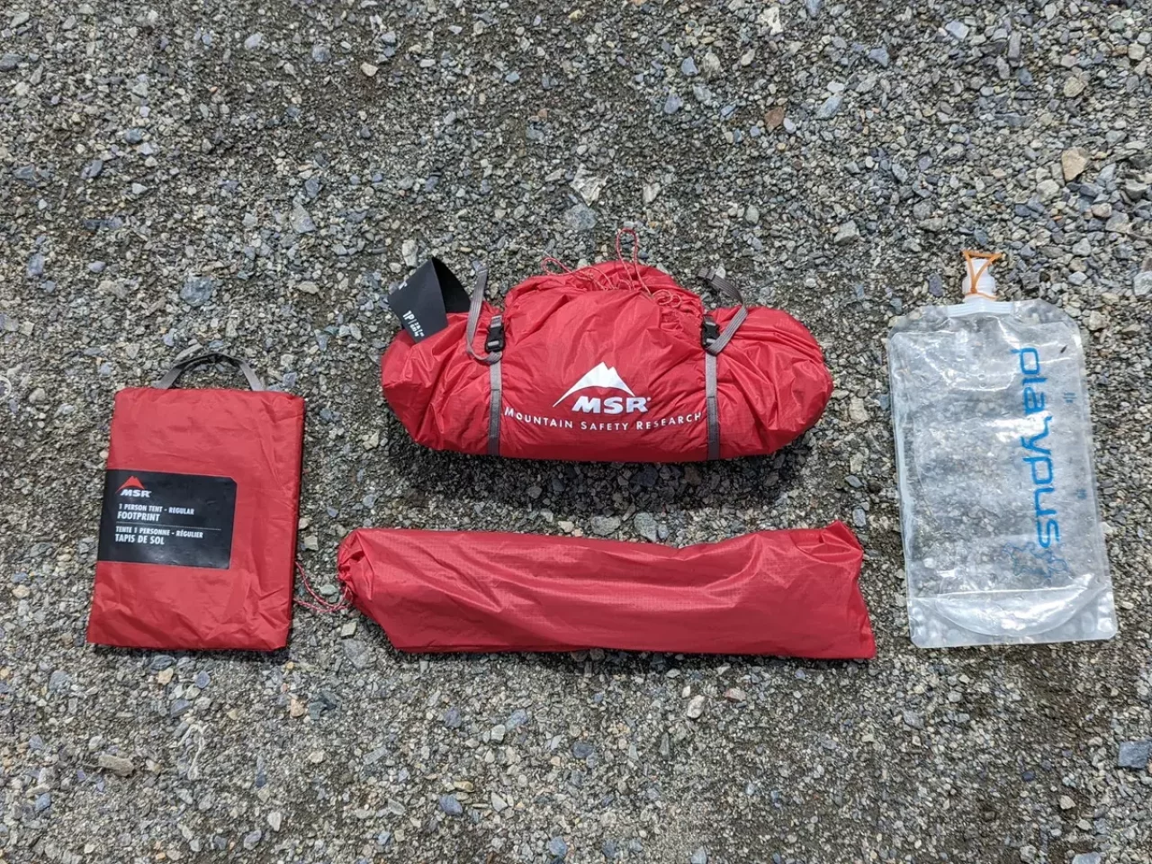 テントの最小重量と総重量の違い