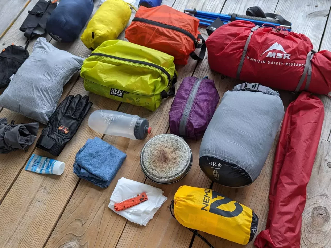 テント泊装備のポイント