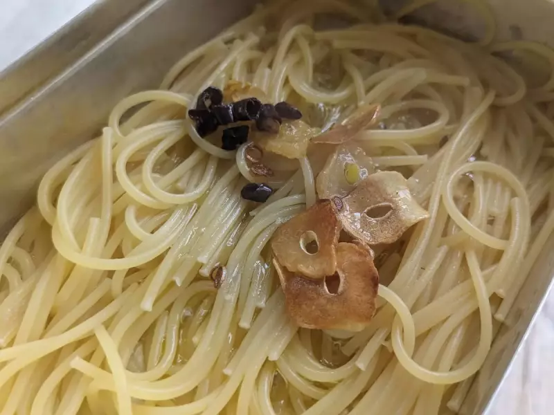 登山で楽しむペペロンチーノの作り方4