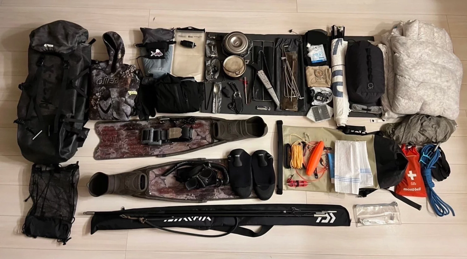 海と山 島旅パッキングの解説 〜ザック&海道具編〜