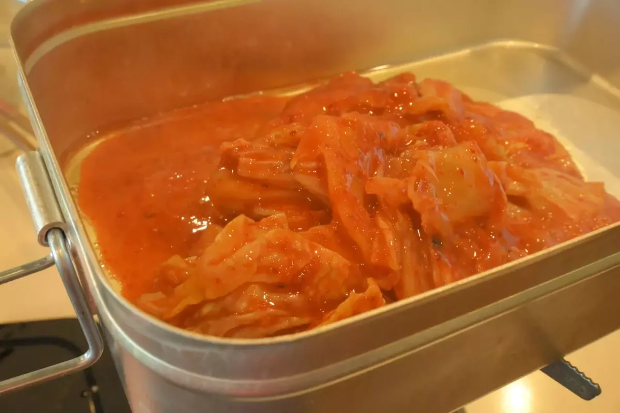 ラージメスティン山ごはんレシピ−キムチ鍋 レシピ2