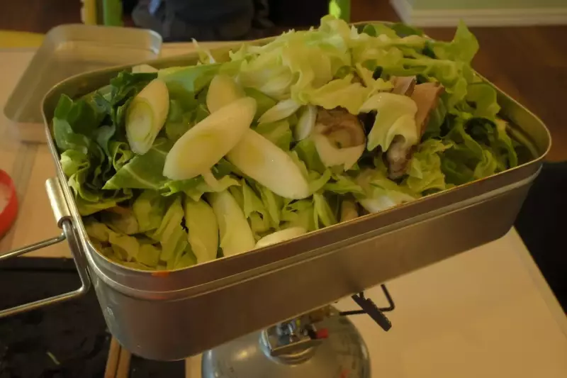 ラージメスティン山ごはんレシピ−キムチ鍋 レシピ4