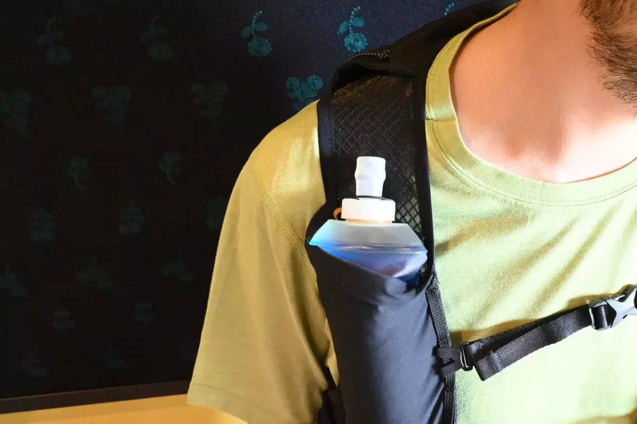 ゴムスピンドルで固定