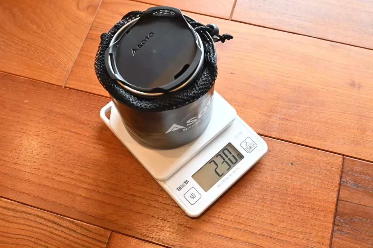 使っていないアイテムの重量を量ったら230g