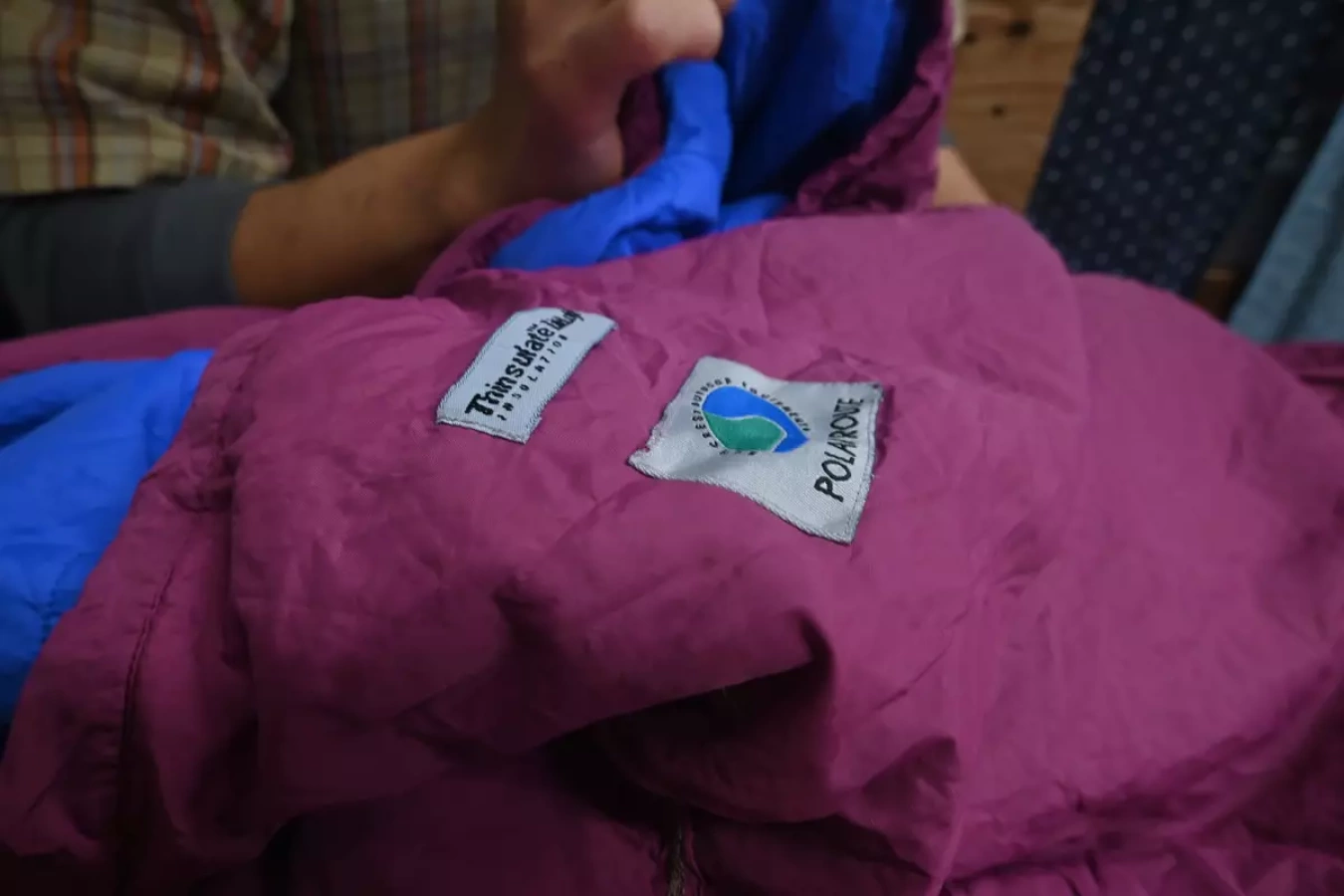 祖母から引き継いだ化繊シュラフ-軽量で保温性に優れた沢用シュラフ