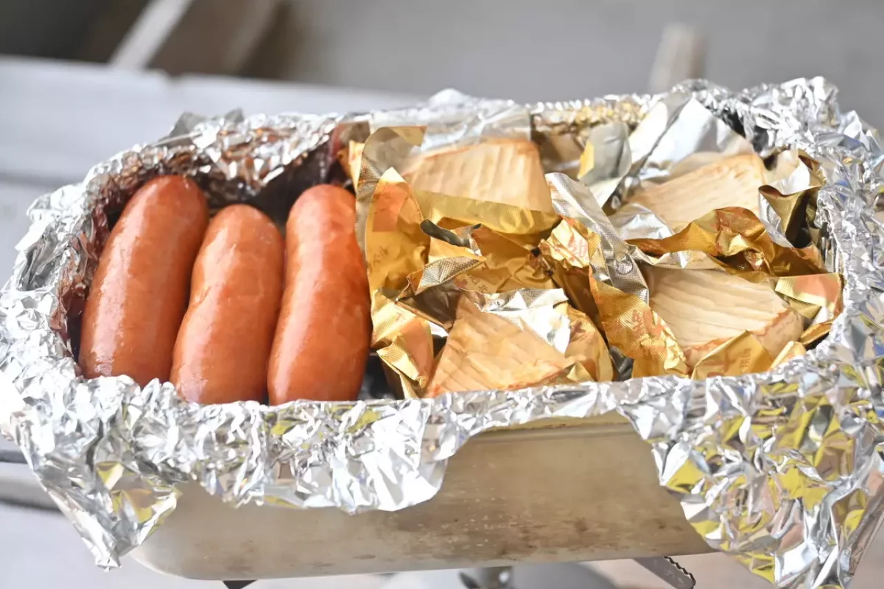 メスティンで燻製の完成