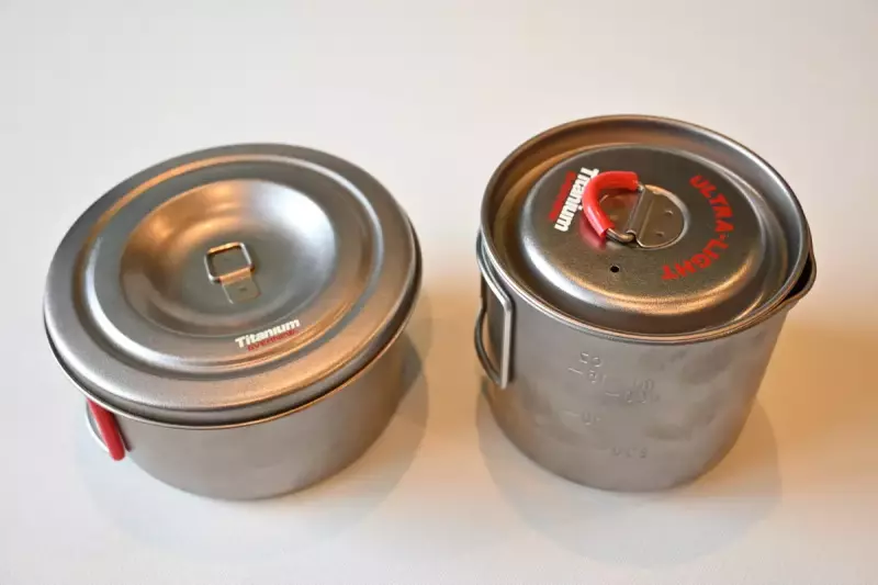 深型クッカーと浅型クッカーのミニサイズ