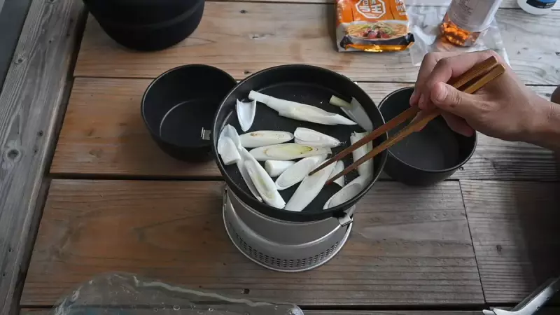 ストームクッカーS・ノンスティックので2人分のラーメンを作ってみた