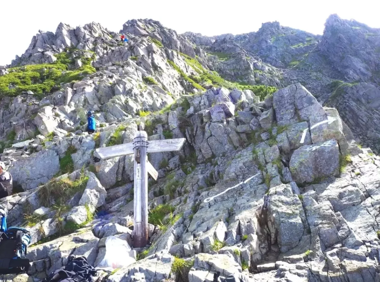 上高地から岳沢を経由し奥穂高岳へ