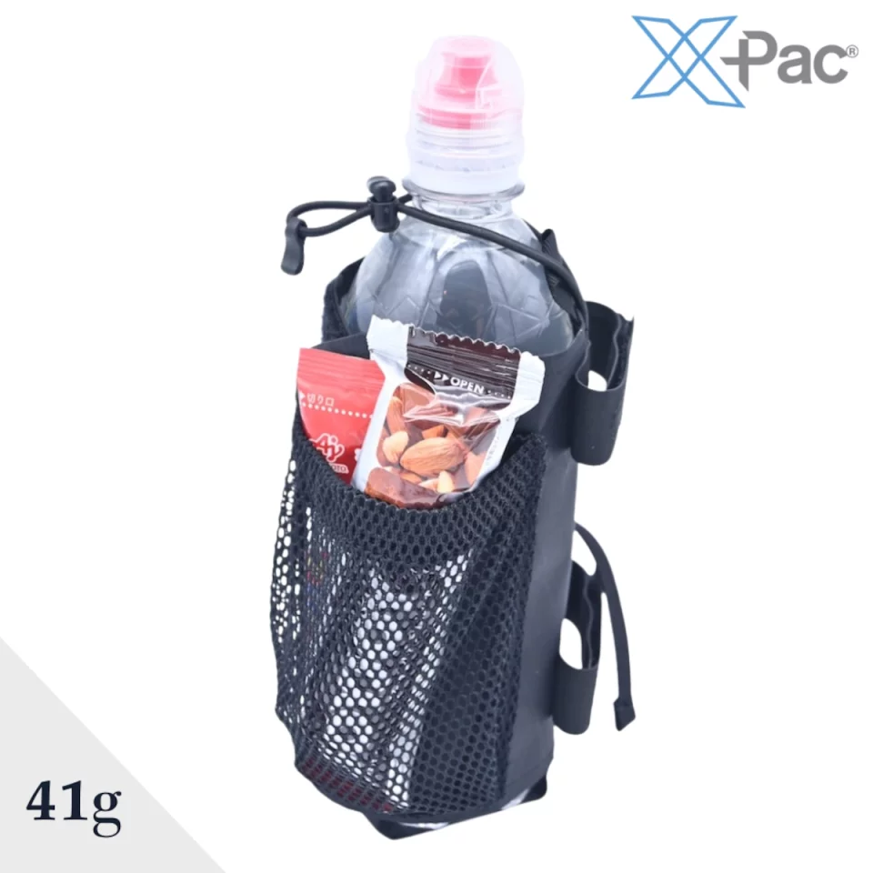 山旅旅 X-PAC製 登山用ボトルホルダー(軽量/おしゃれ/ショルダー固定/エックスパック)
