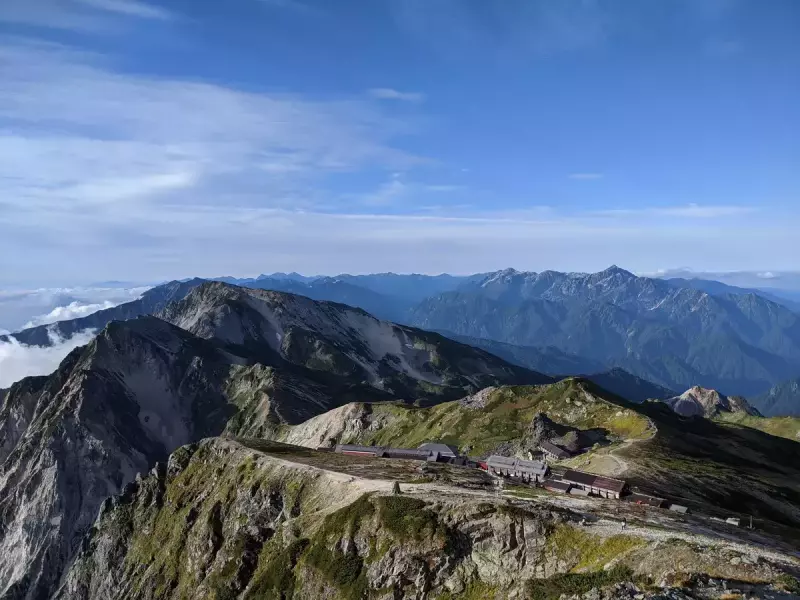 白馬岳山頂からの眺め