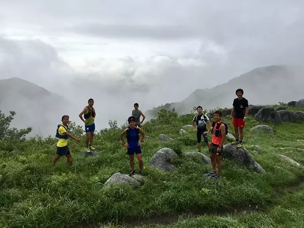 カシオFR100で撮影したトレラン仲間との写真