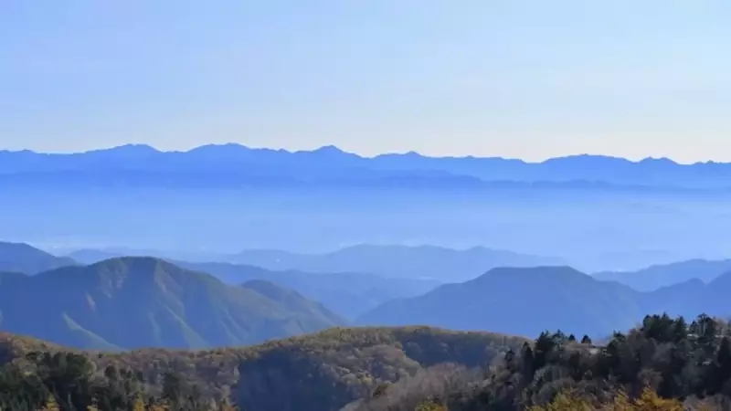 恵那山に坂峠ルートからの眺望