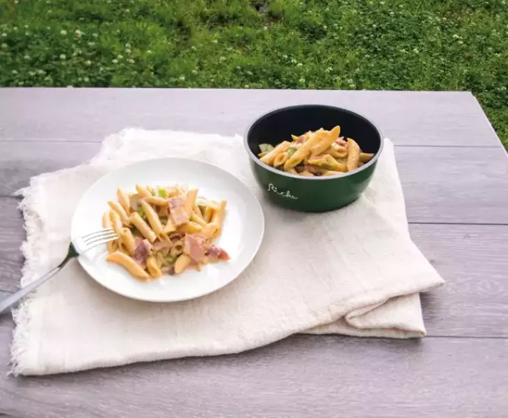 ワインにも合う山ごはん『豆乳と味噌のクリームペンネ』