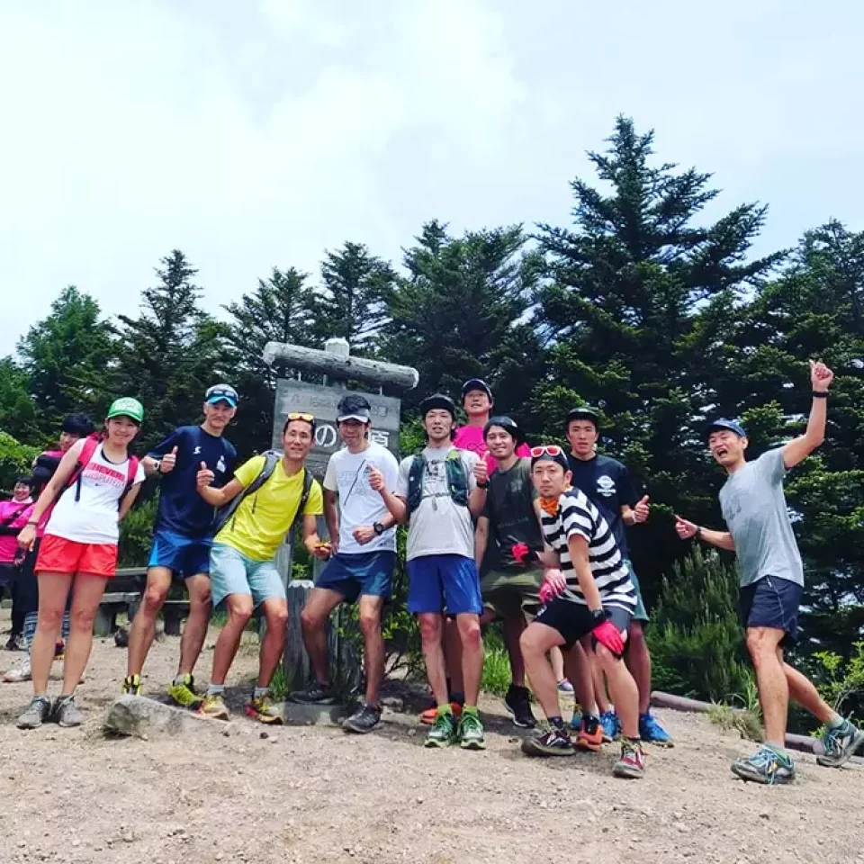 カシオFR100で撮影したトレラン仲間との写真