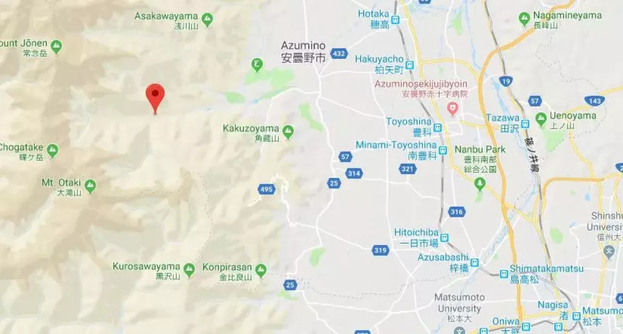 GPSメッセンジャーからの地図