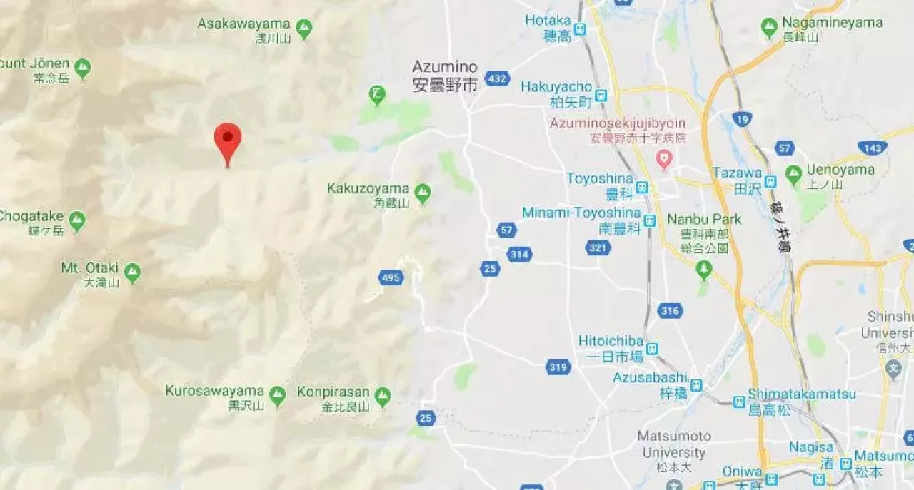 GPSメッセンジャーからの地図