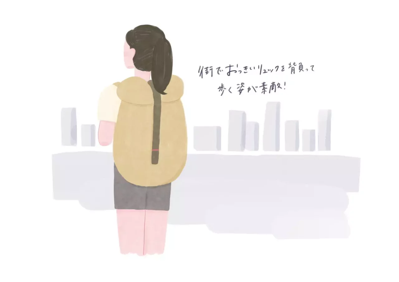 登山イラスト_バックパック