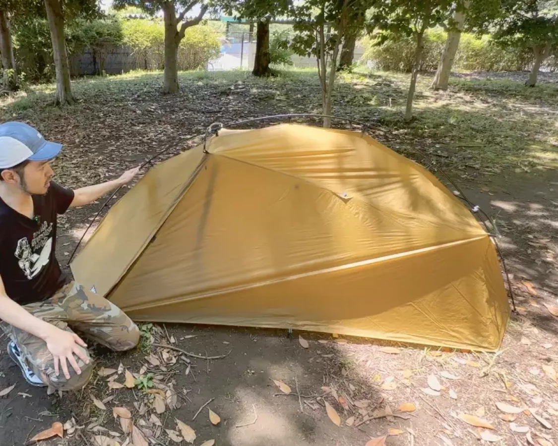 結露が少ない軽量ダブルウォールテント『ゼログラム-スルーハイカー1Pゼロボーン』