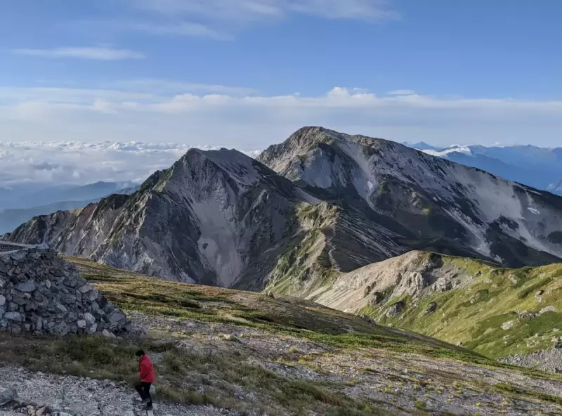 白馬三山の雄大な景色を堪能