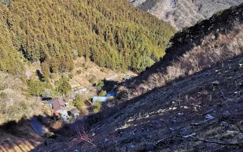 眼下に民家が現れたらゴールまでもう少し