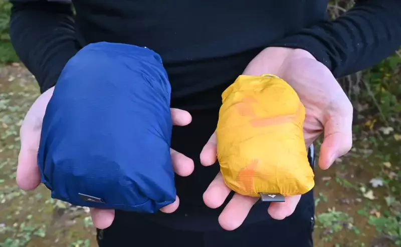 モンベルの軽量ウィンドシェル比較 重量の比較