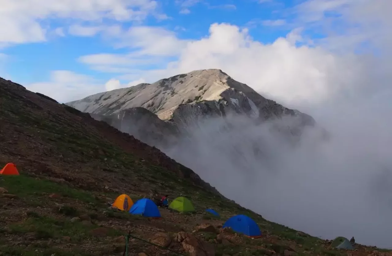 天狗平のテント場