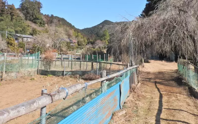 ユガテは山の上に集落を構える