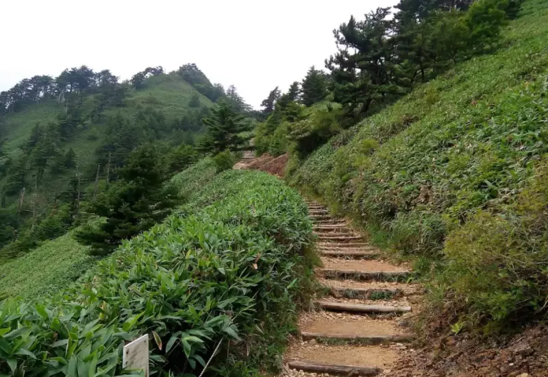 石鎚山登山道