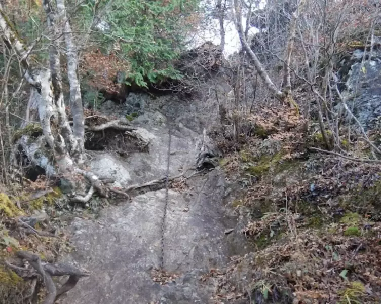 鎖場など登山の醍醐味を堪能できる