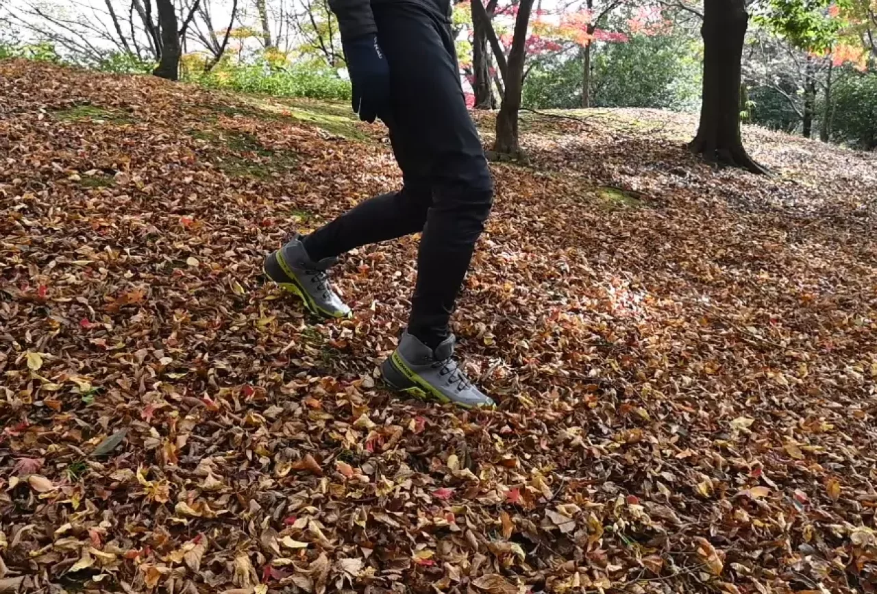 ポイント②:歩幅は小さく