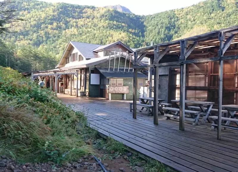 赤岳鉱泉でのテント泊