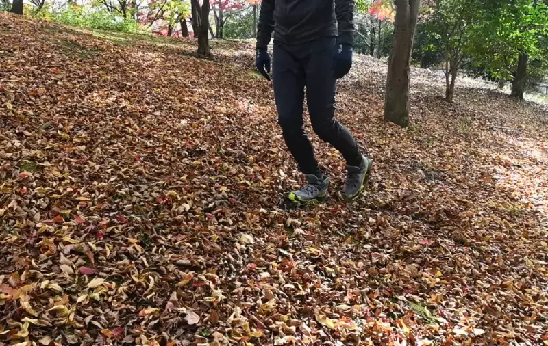 急斜面は緩斜面にして歩く